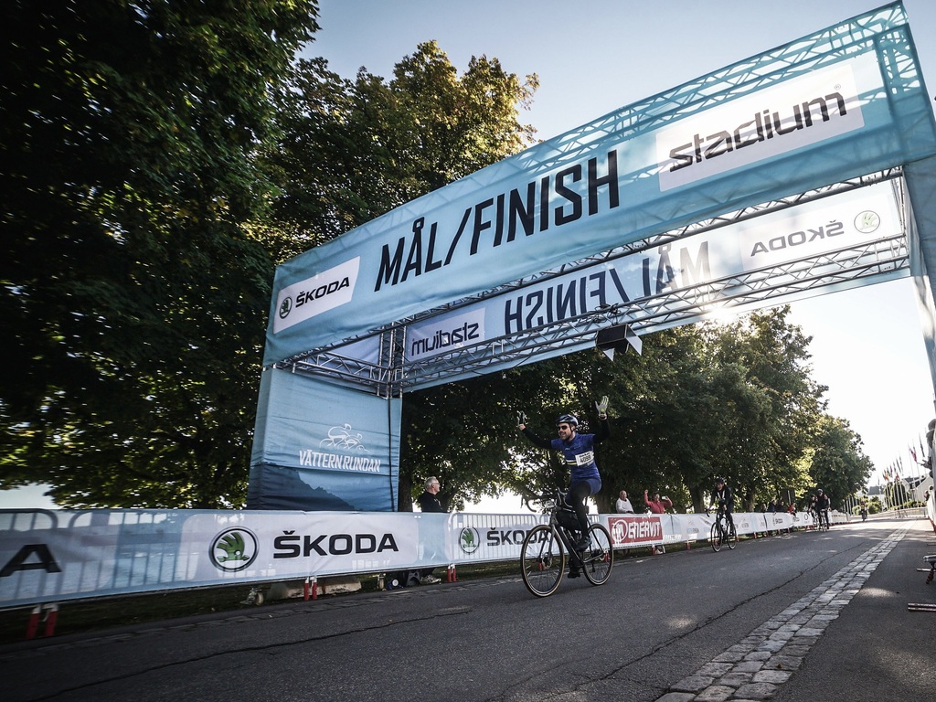 September 2021, Finishing Vätternrundan
