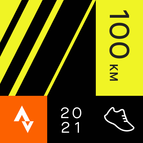 Strava 100k per month
