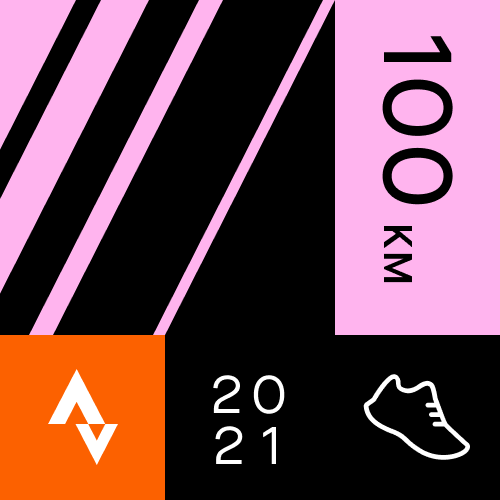 Strava 100k per month