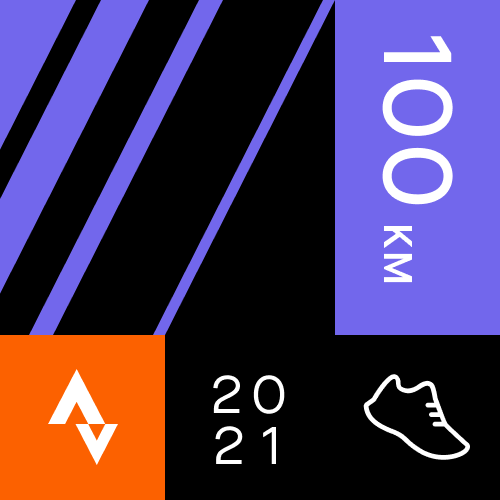 Strava 100k per month