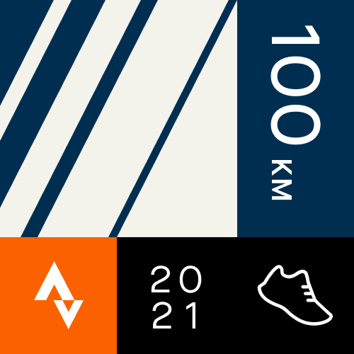 Strava 100k per month