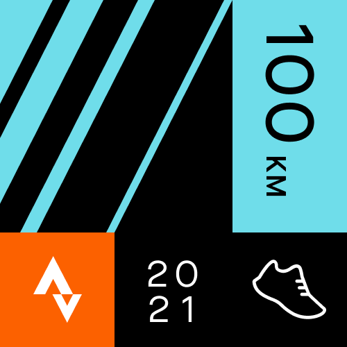 Strava 100k per month