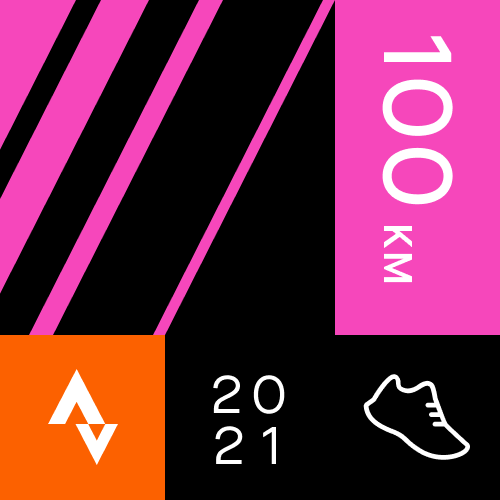 Strava 100k per month
