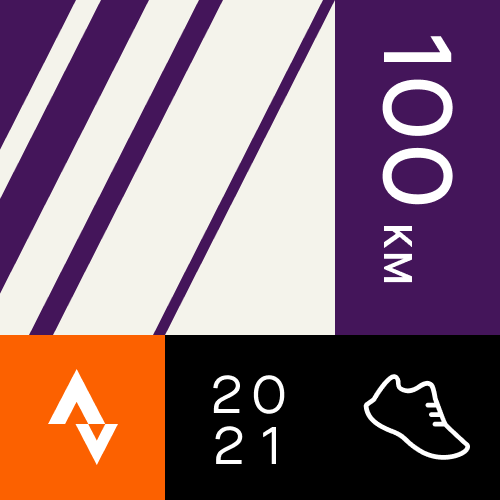 Strava 100k per month