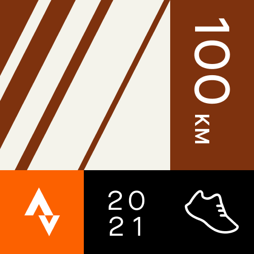 Strava 100k per month