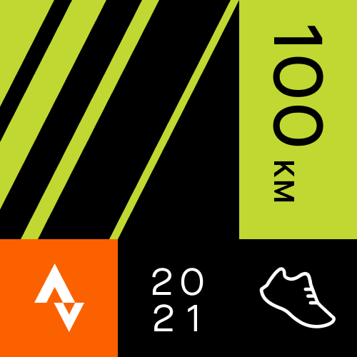 Strava 100k per month