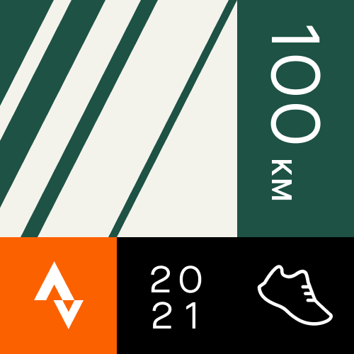Strava 100k per month