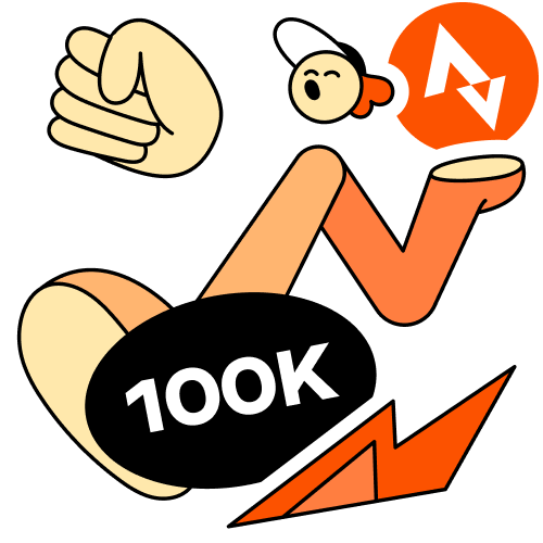Strava 100k per month
