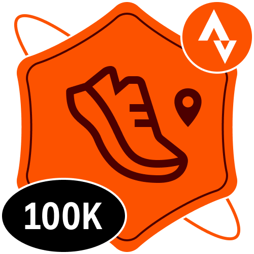 Strava 100k per month