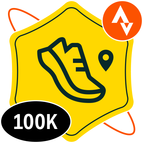 Strava 100k per month