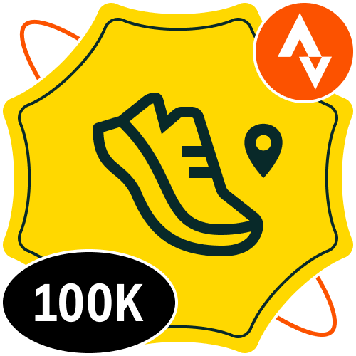 Strava 100k per month