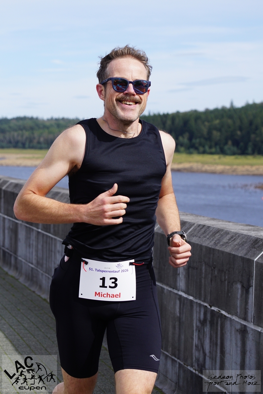 Me starting the Eupener Talsperren Lauf 2026, Picture by Gédéon Baltazard